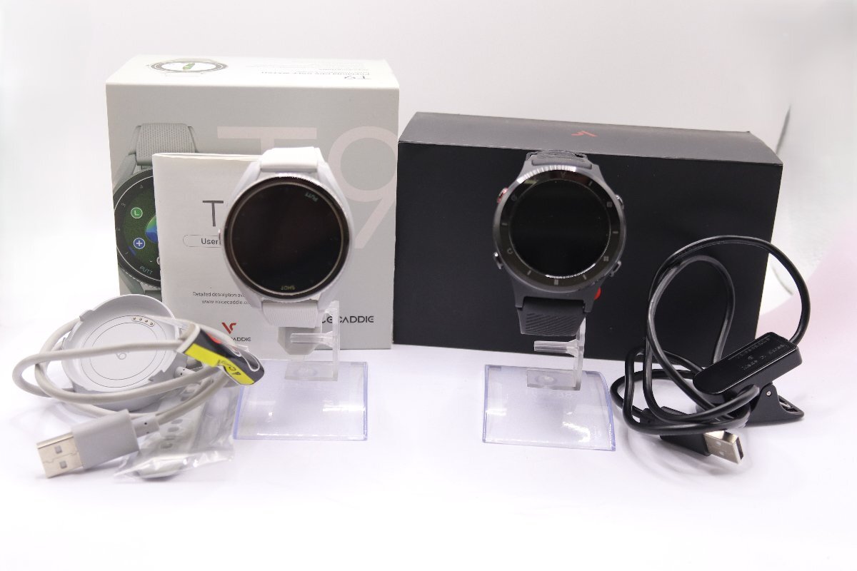 【2点】VOICE CADDIE ボイスキャディー T6 T9 スマートウォッチ ゴルフウォッチ 箱付き 腕時計 箱付き 動作未確認 6387-RY