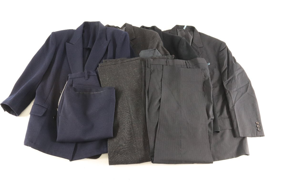 【7点】Y's ワイズ スーツ ジャケット×4 スラックス×2 スカート×1 サイズ M L 他含 メンズ レディース まとめ売り 6431-NT