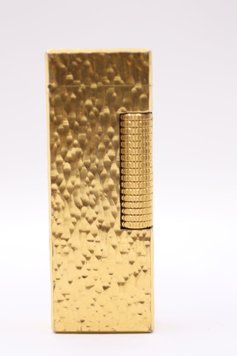 dunhill ダンヒル ライター ガスライター ローラー式 ゴールドカラー 喫煙具 喫煙グッズ 火花OK 着火未確認 6391-NT