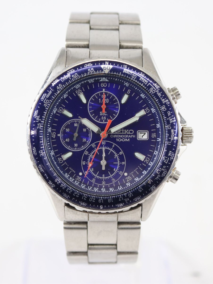 SEIKO セイコー 7T92-0CF0 クォーツ 腕時計 クロノグラフ ターボテスター反応〇 ファッション コレクション 6394-TH