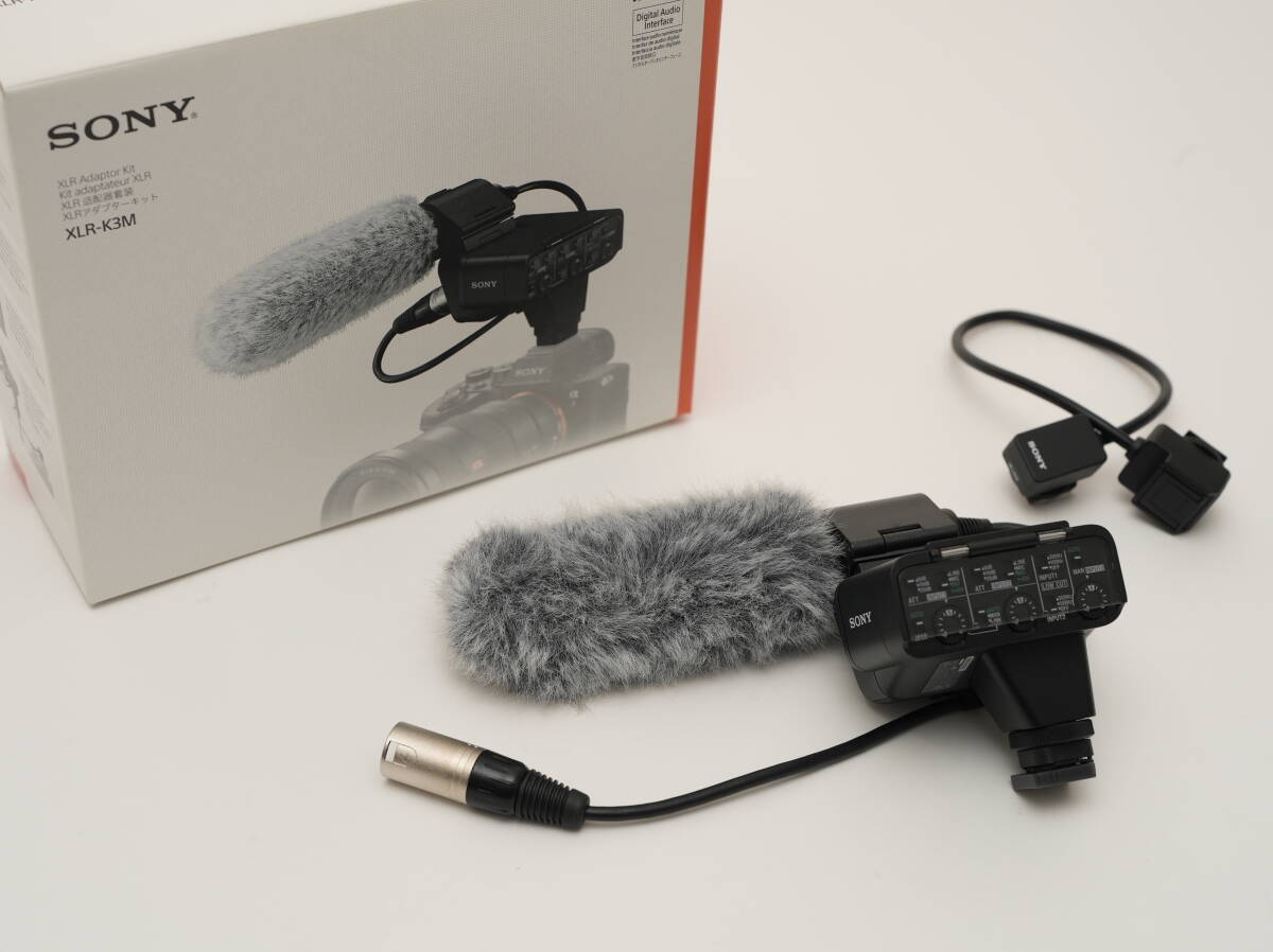 XLRアダプターキット SONY ソニー デジタルオーディオインターフェースに対応 カメラ用ガンマイクロホン XLR-K3M
