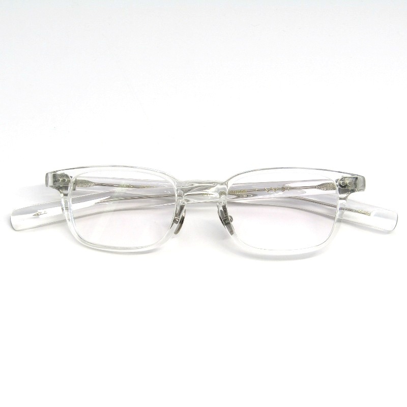 未使用 Mr.Gentleman EYEWEAR × wei ミスタージェントルマン メガネフレーム WONKA 日本製 ウォンカ スクエア E Crystal 61006176