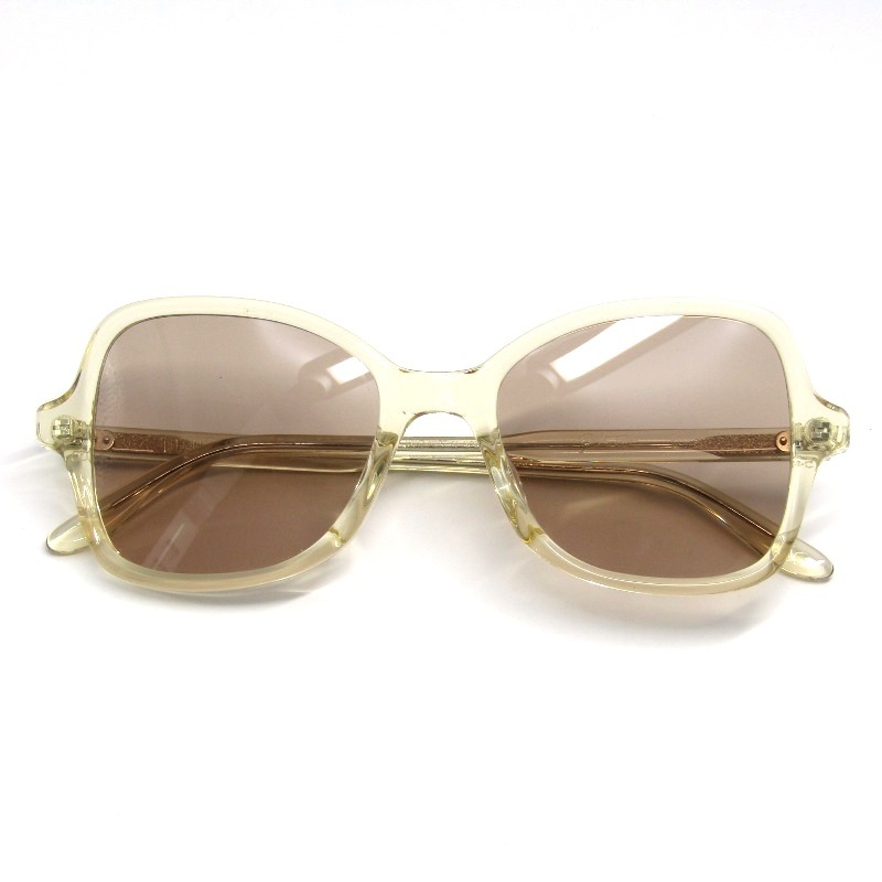 未使用 JULIUS TART OPTICAL ジュリアスタートオプティカル サングラス CHRISSIE SUN PL-039R 日本製 クリッシー CHAMPAGNE 61006201