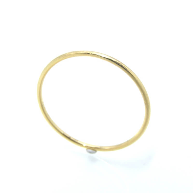 美品 SHIHARA シハラ リング Line Ring 1.0 Polished Finish K18YG ラインリング 1.0mm幅 7AU50 イエローゴールド 12号 28013195