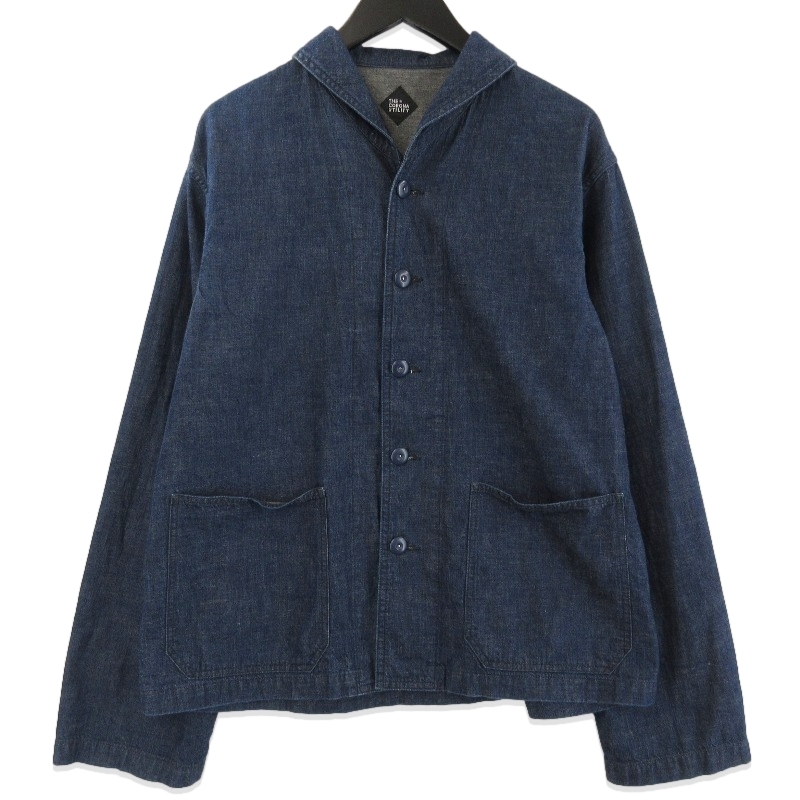 CORONA コロナ ショールカラーワークジャケット CJ004 UTILITY NAVY JUMPER ヘチマ襟 インディゴ L 71016504