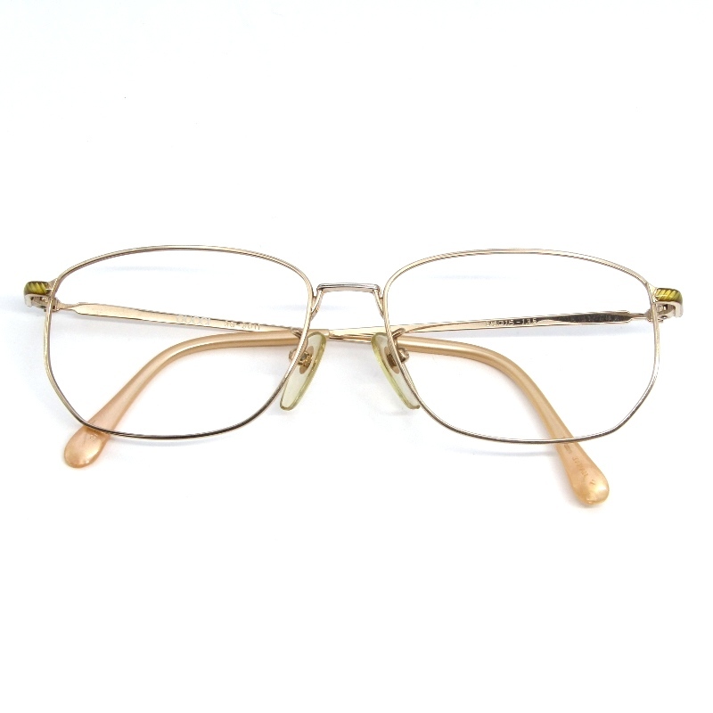 GUCCI グッチ メガネフレーム GG-3011 日本製 多角形 90s ヴィンテージ GP ゴールド 61006253