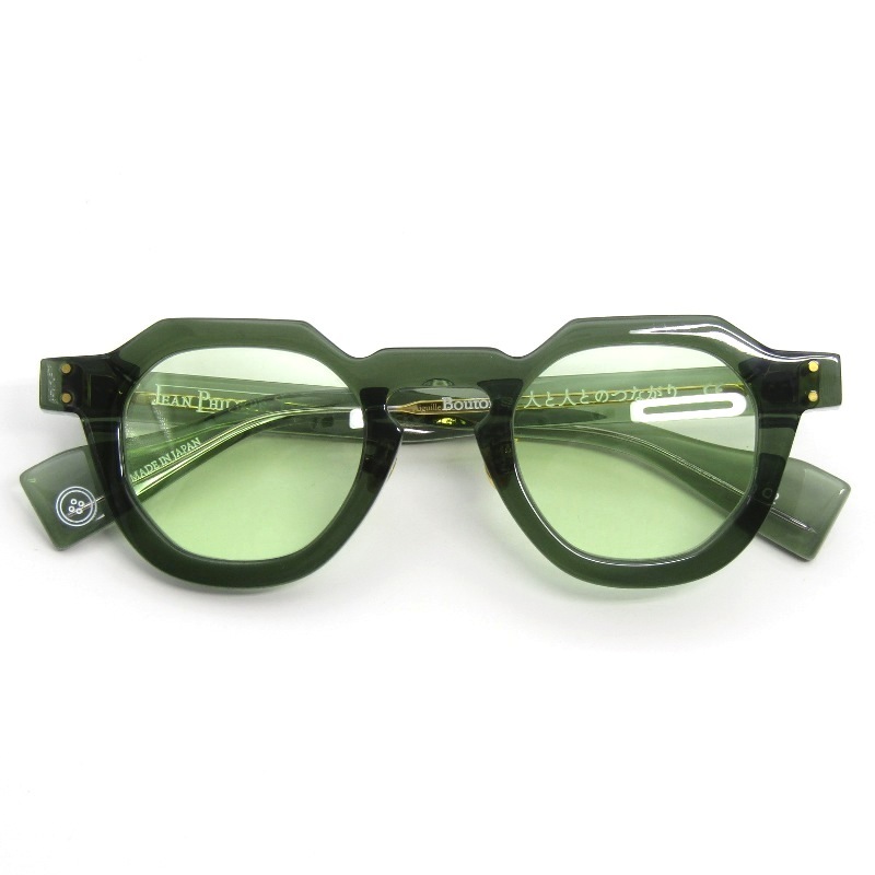 美品 JEAN PHILIPPE JOLY × Filton ジャンフィリップジョリー フィルトン サングラス Bouton's 日本製 C-2 クリアオリーブ 54001342