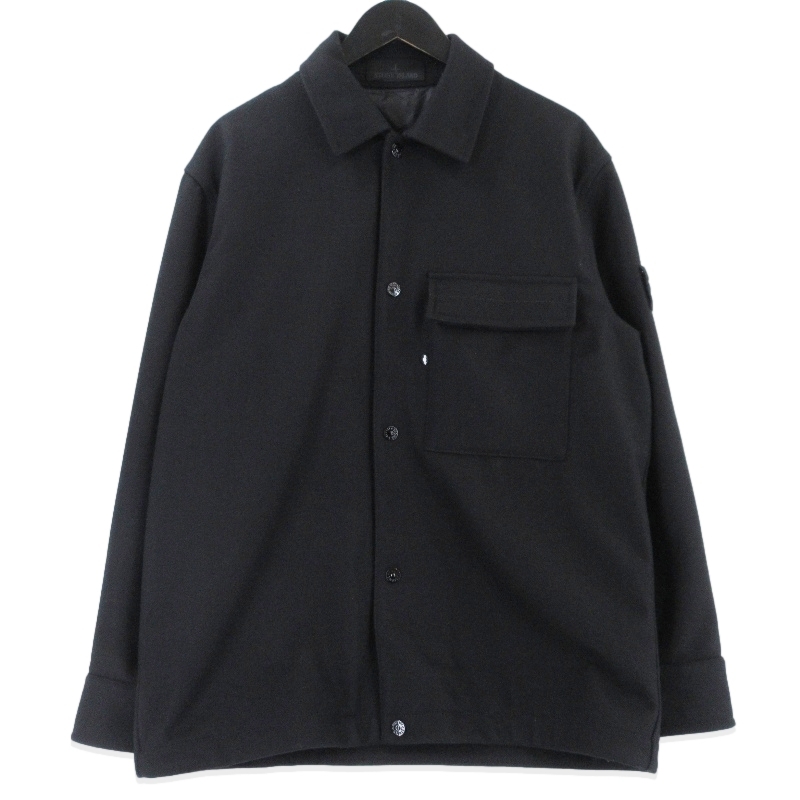 STONE ISLAND ストーンアイランド シャツジャケット K2S151200028S0F24 GHOST JACKET RFID反応あり ブラック 黒 M 99001645