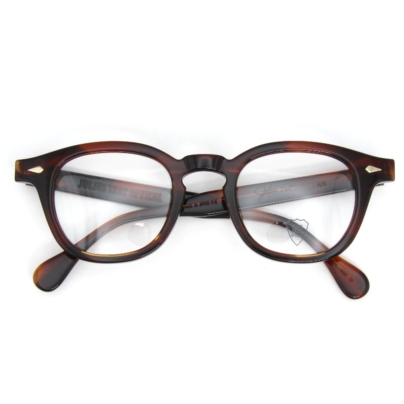 未使用 JULIUS TART OPTICAL ジュリアスタートオプティカル メガネフレーム AR 48-22 PL-103M 日本製 エーアール DEMI AMBER 54001381