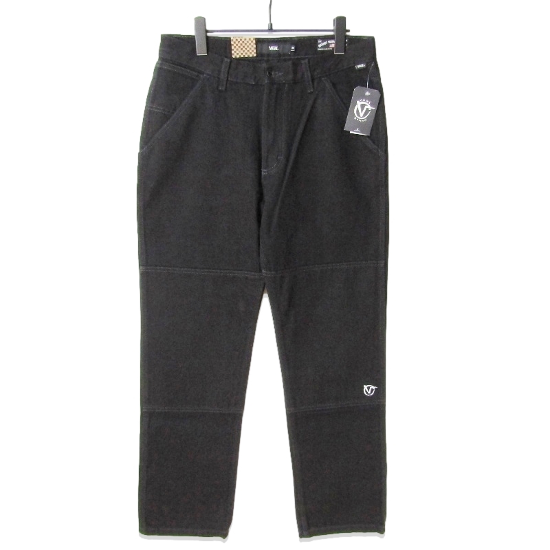 未使用 VANS バンズ V96 RELAXED RZ VN0A49TIYJS ダブルニー デニム ロングパンツ ローワン・ゾリラ ブラック 黒 30 27114607