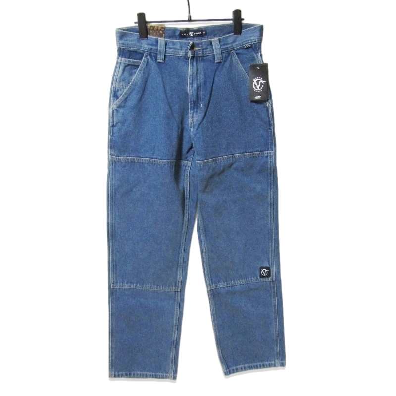 未使用 VANS バンズ M ROWAN LOOSE DENIM PANT VN000F55AHU ダブルニー ルーズフィット ロングパンツ VINTAGE INDIGO 30 27114609