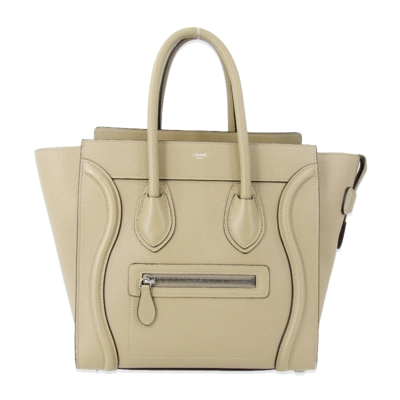 CELINE セリーヌ ハンドバッグ ラゲージマイクロ レザー トートバッグ レディース Luggage micro イタリア製 ベージュ 47000529