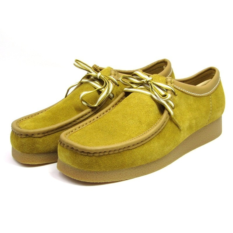 未使用 Clarks クラークス UK8G WallabeeEVO 26186171 ワラビーエヴォ リッチスエード ブラウン Ochre Suede 18002409