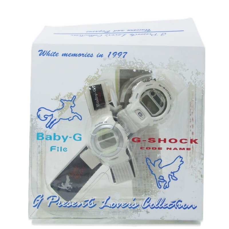 電池切れ 美品 CASIO G-SHOCK Baby-G Gショック LOV97-3 ラバーズコレクション1997年 ペア セット ラバコレ ホワイト 白 28013275