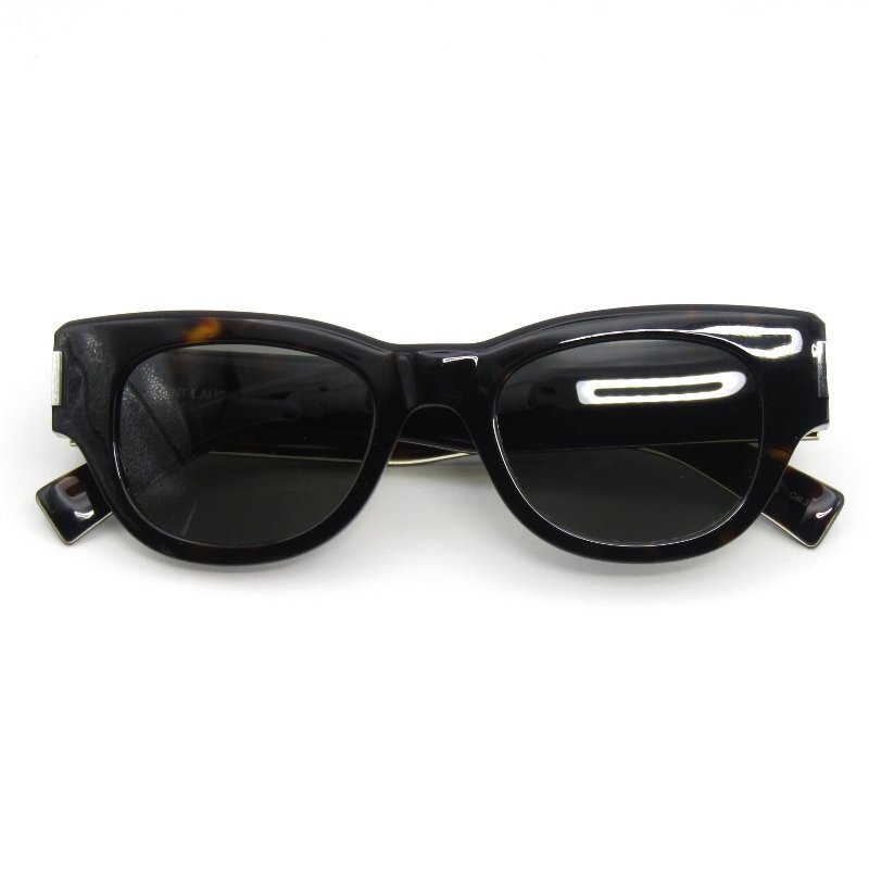 ￥1～ 未使用 SAINT LAURENT PARIS サンローラン サングラス SL573 イタリア製 002 ハバナ 54000171