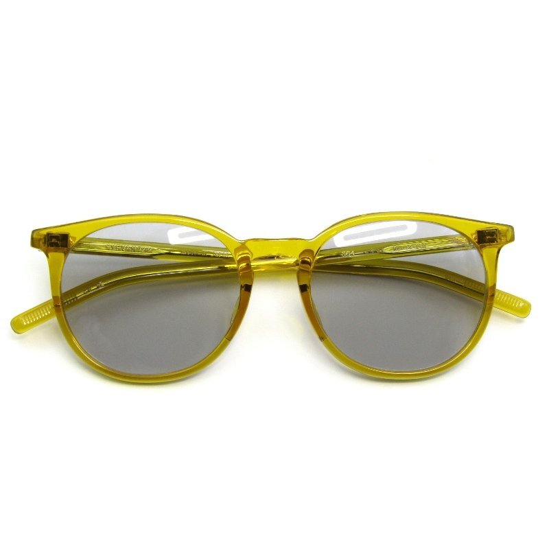 ￥1～ 未使用 EYEVAN7285 アイヴァン7285 サングラス MODEL.364 SUN 日本製 ボストン ミリタリー丁番 355 ウッドハニー 65008952