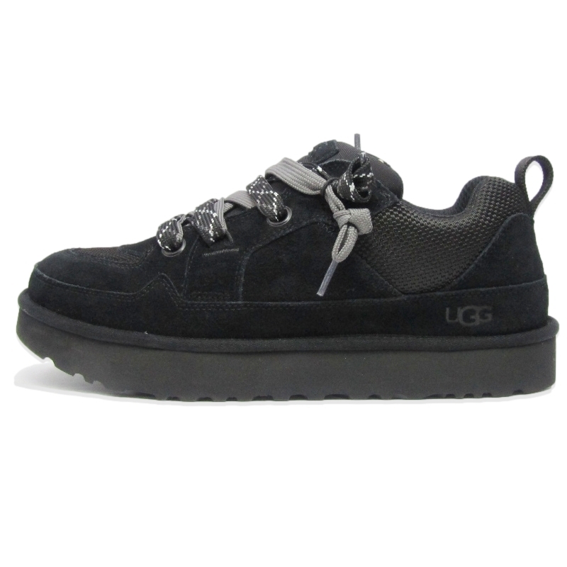 美品 UGG アグ 30cm Lo Lowmel 1169493 ロー ローメル スエード ローカット ブラック 黒 18002427