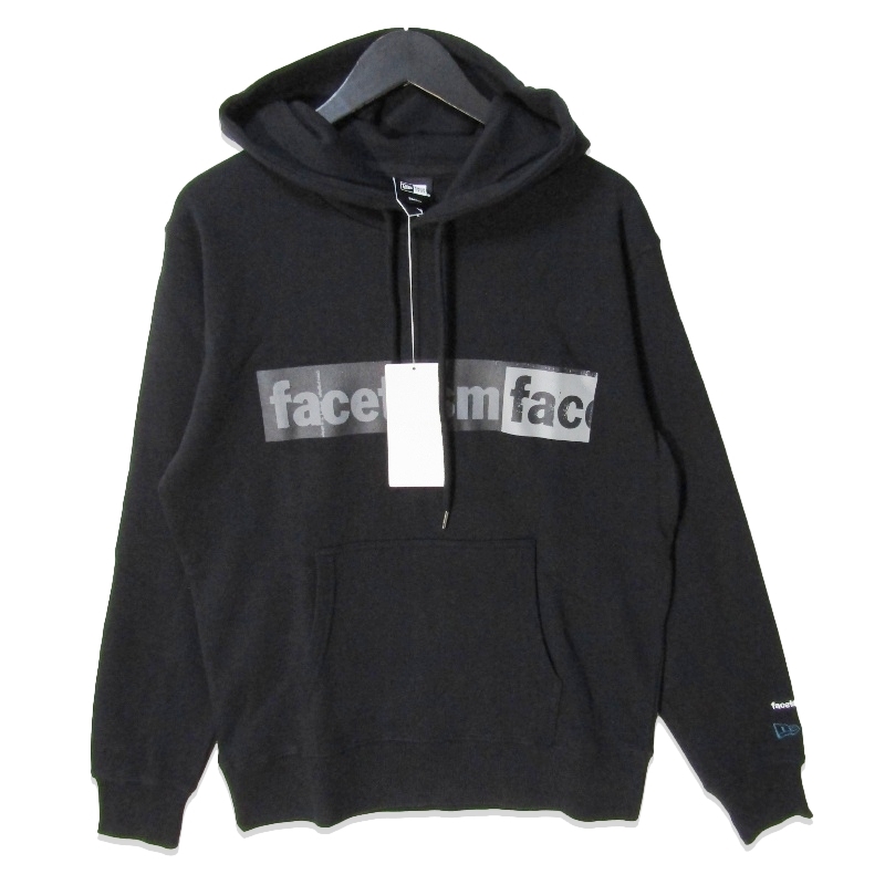 未使用 FACETASM × NEW ERA ファセッタズム LOGO HOODIE MYK-SW-05 プルオーバーパーカー ロゴ プリント ブラック 黒 S 27114714