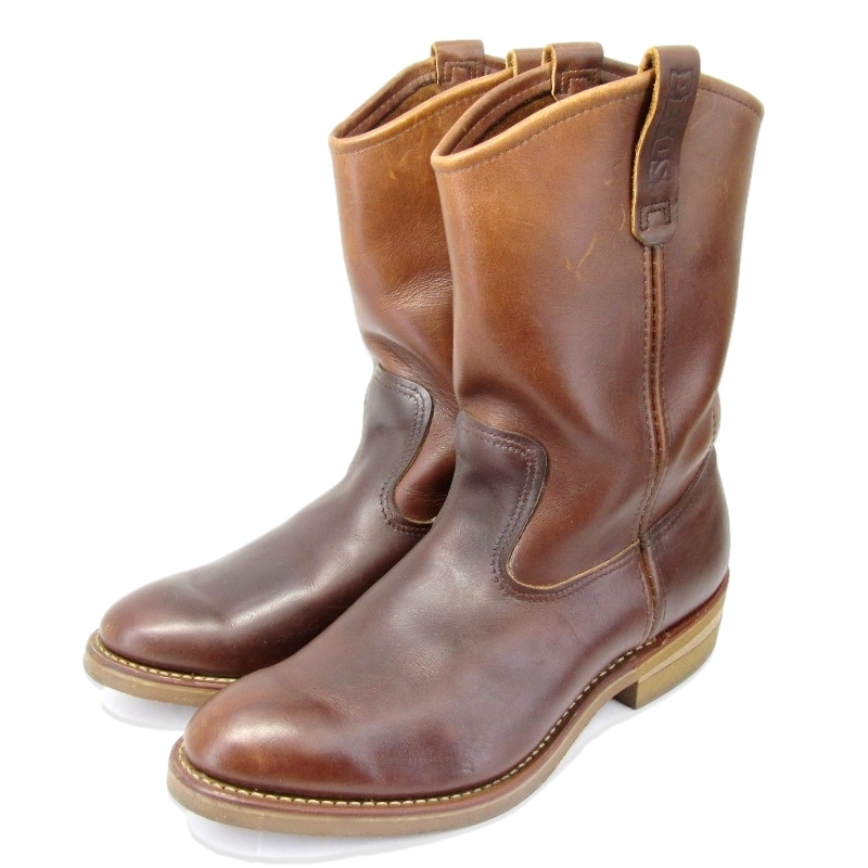 REDWING レッドウィング US10E 28cm ペコスブーツ 8159 2011年製 ブラウン PECOS BOOTS プルオンブーツ アンバー ハーネス 35005856