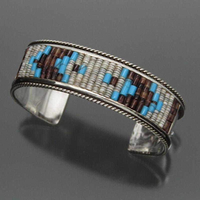 美品 Navajo LC ナバホ族 バングル ラグ ビーズ ブレスレット メンズ レディース 47000572