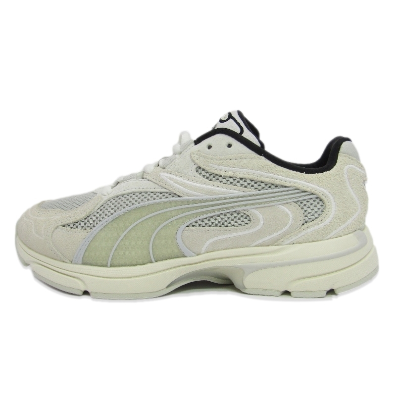 未使用 PUMA for emmi プーマ 24cm Extos Collector 398109-04 エミ エクストス メッシュ スエード レディース グレー 88000232