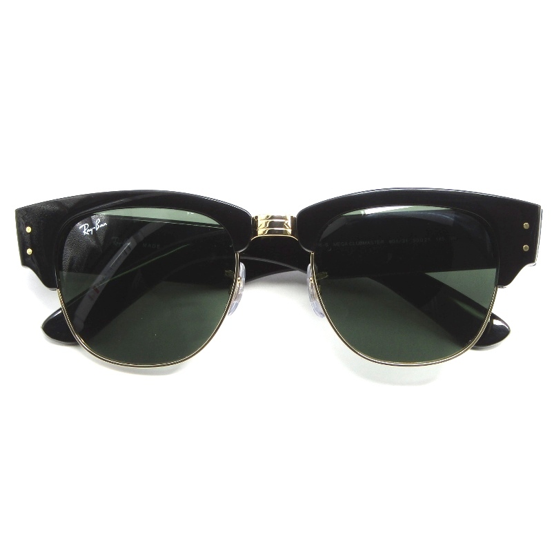 Ray-Ban レイバン サングラス RB0316-S MEGA CLUBMASTER イタリア製 メガクラブマスター ブロウ 901/31 ブラック/ゴールド 61006397