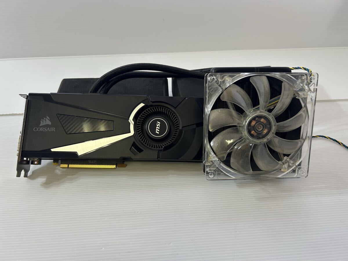MSI GeForce GTX グラフィックボード SEA HAWK 水冷 Corsair製ラジエーター GPU クーラー付き 完動品