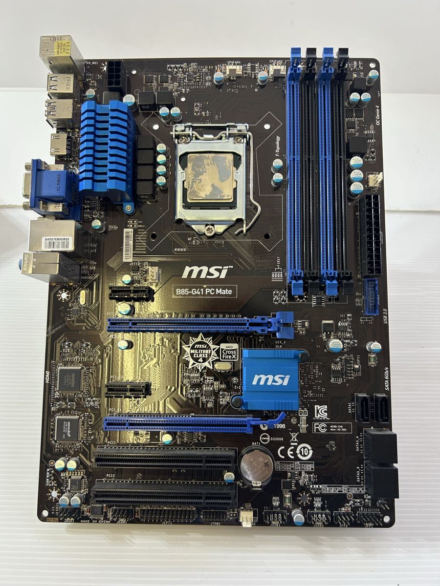 MSI B85-G41 PC Mate マザーボード LGA1150 Intel B85 Micro ATX PCパーツ 中古 完動品