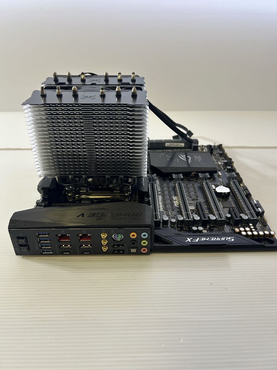 ASUS ROG Rampage V Edition 10 マザーボード X99 LGA2011-3 Intel X99 DDR4 ゲーミング PCパーツ CPUクーラー付 完動品