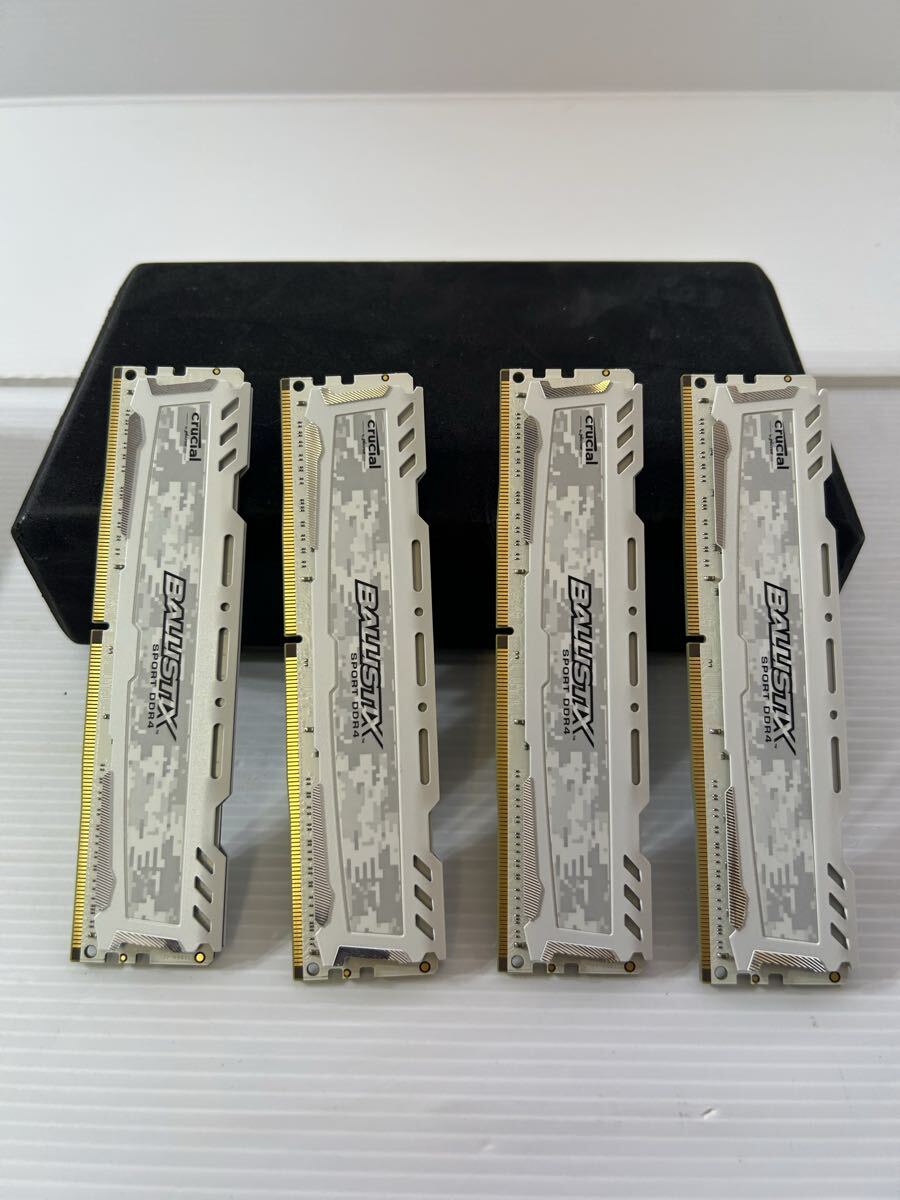Crucial Ballistix Sport DDR4 メモリ 4枚セット 2400MHz PC4-19200 デスクトップ用 4GB×4 完動品