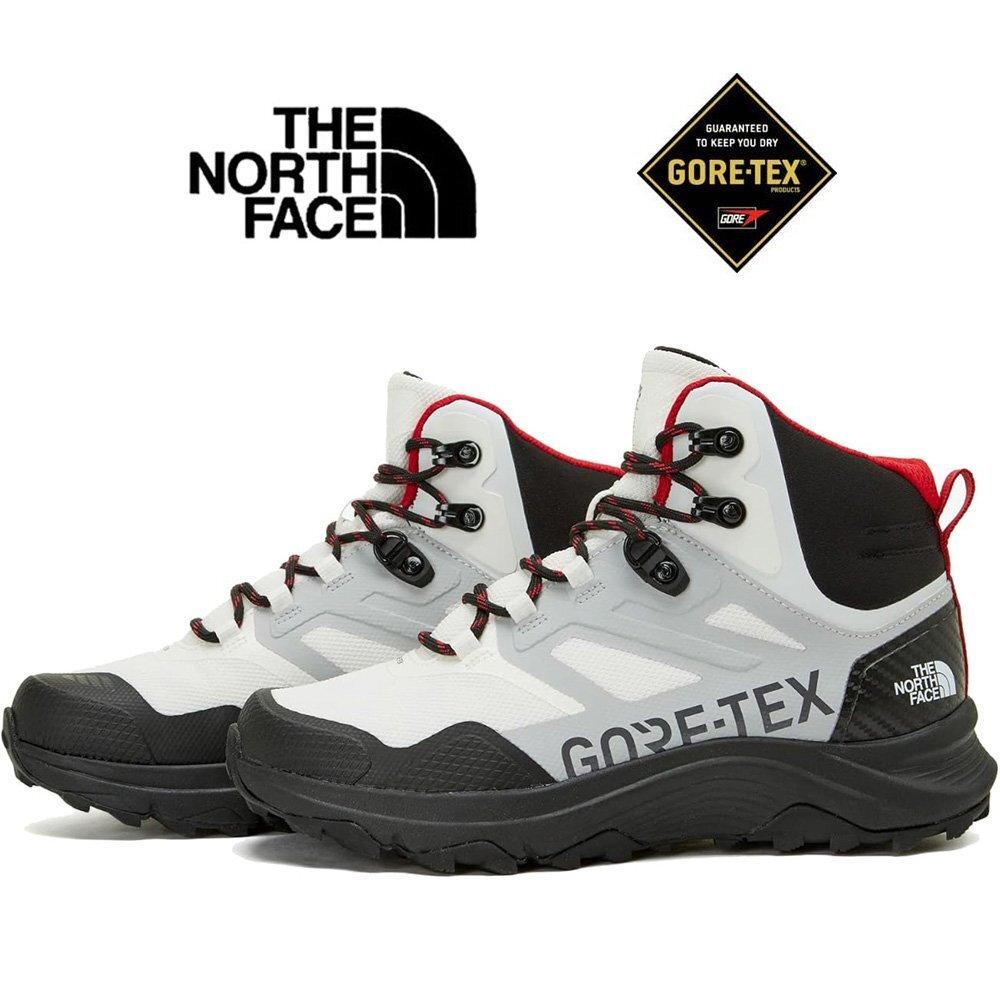 新品タグ付 ノースフェイス NS95P02C ゴアテックス ENERGY TECH II MID GTX トレッキングシューズ 白 黒 グレー 26.0cm 参考価格￥34,100-