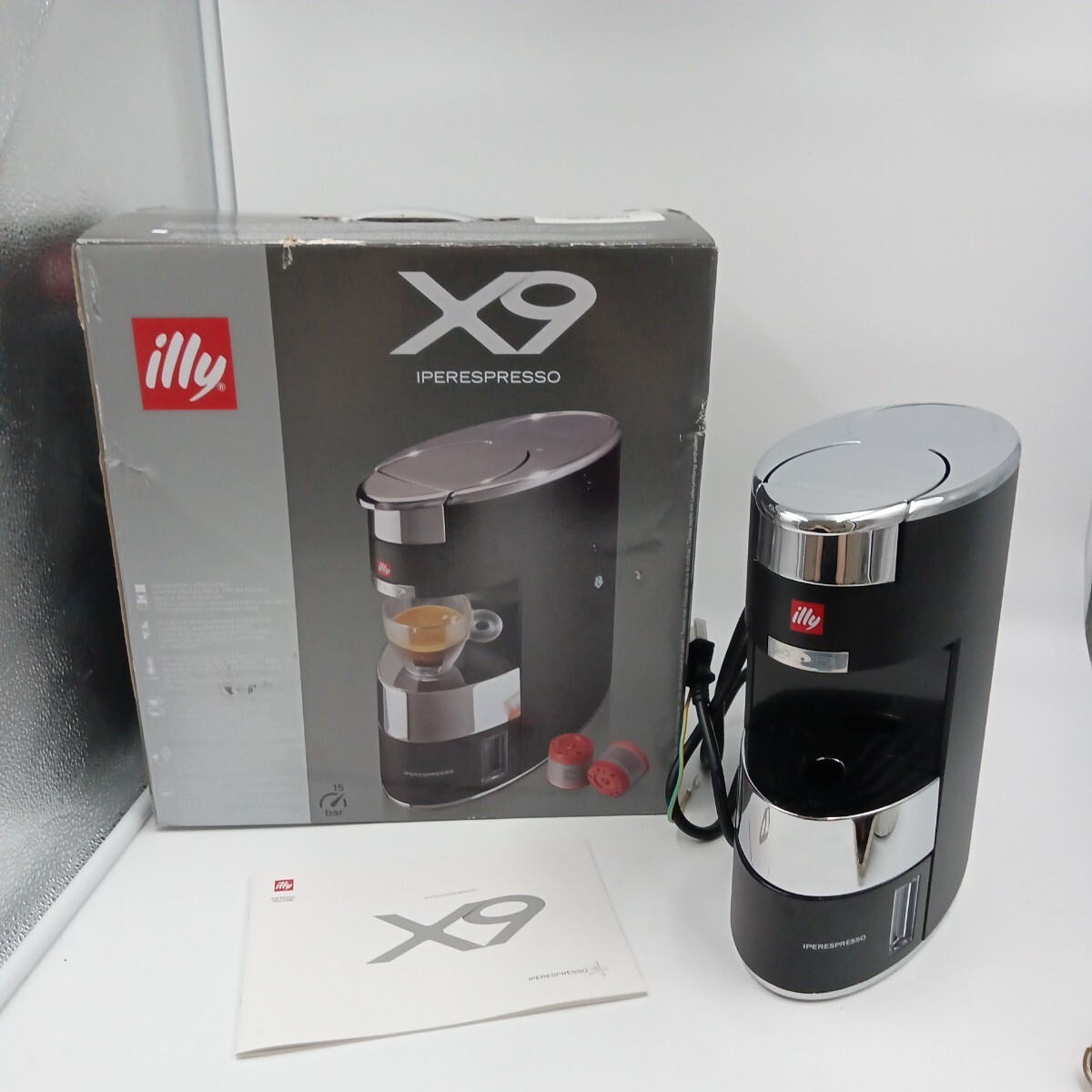 A illy イリー コーヒーメーカー カプセル式エスプレッソマシン X9 IPERESPRESSO ブラック 2019年製 通電確認済