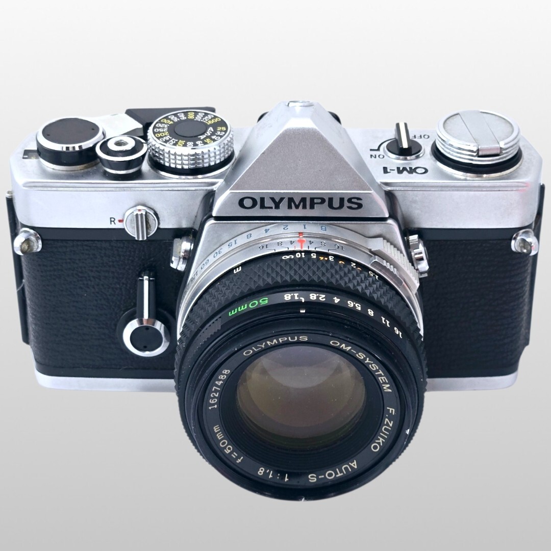 【整備済/保証付】OLYMPUS オリンパス OM-1 F.ZUIKO AUTO-S 50mm f1.8 ボディ レンズセット フィルム一眼 film camera LENS #22396