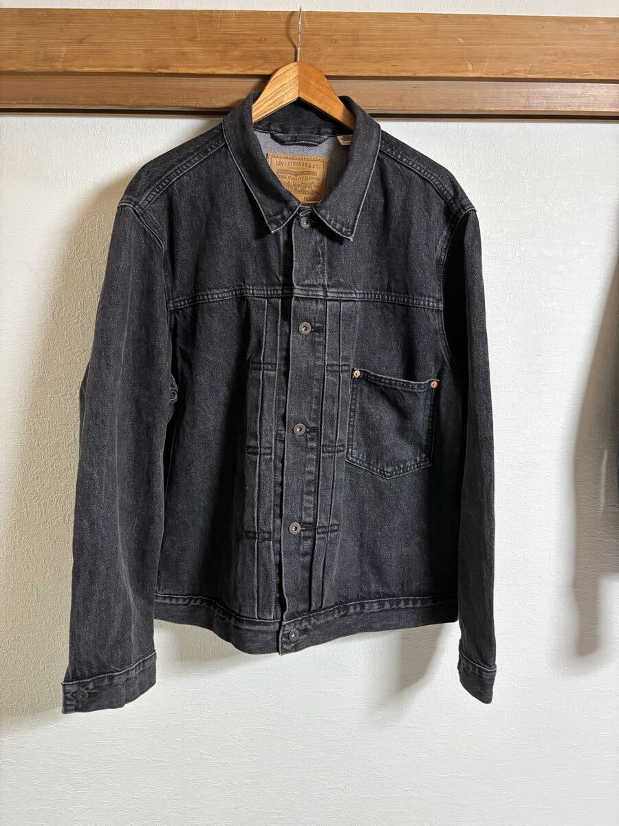 良品　リーバイスプレミアム　大戦モデル　ブラックデニム デニムジャケット Levi s 1st