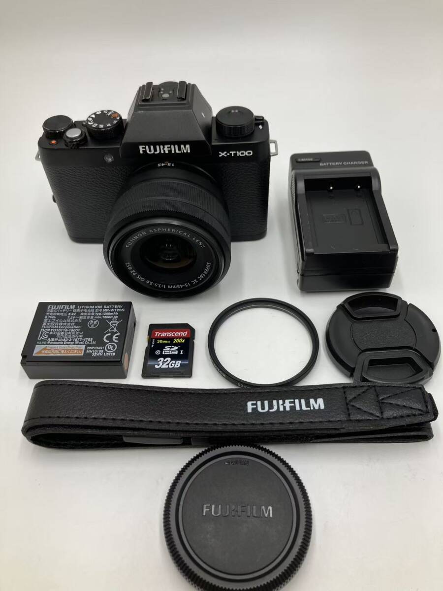 【動作確認済】FUJIFILM X-T100 15-45mm レンズキット