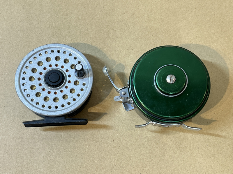 動作未確認 日本製 ビンテージ フライリール 2点 おまとめセット DT-5-F 他 詳細不明 釣具 現状渡し