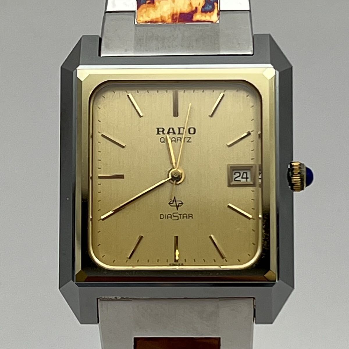 ◯ RADO DIASTAR 129.9509.3 メンズ クォーツ 腕時計 スクエア 不動品 動作未確認 現状品 ラドー ダイヤスター 【宅急便コンパクト発送】