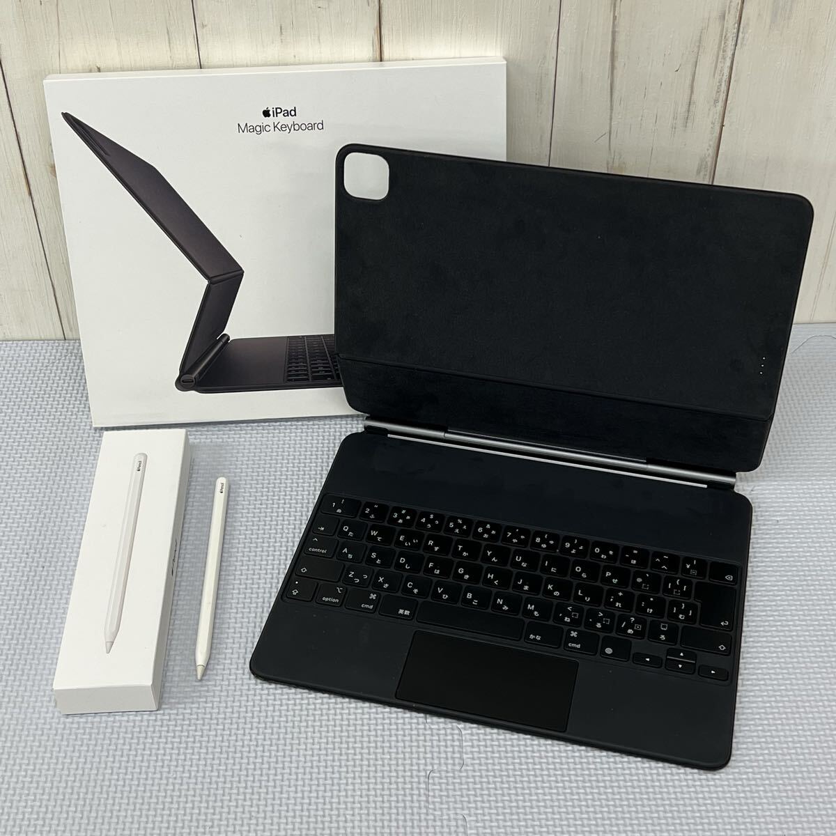 δ Apple iPad Magic Keyboard 11インチ MJQK3J/A + Apple Pencil 第2世代 MU8F2J/A セット 日本語 A2480 A2051 純正 動作未確認 現状品