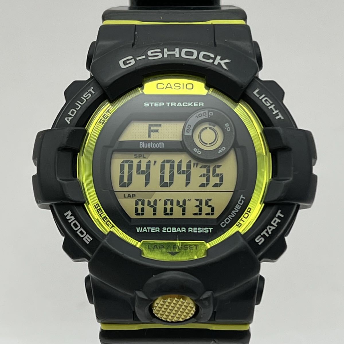 ∞ CASIO G-SHOCK GBD-800-8JF 3464 Step Tracker デジタル腕時計 G-SQUAD ブラック×ライム 不動 動作未確認 現状品 宅急便コンパクト発送