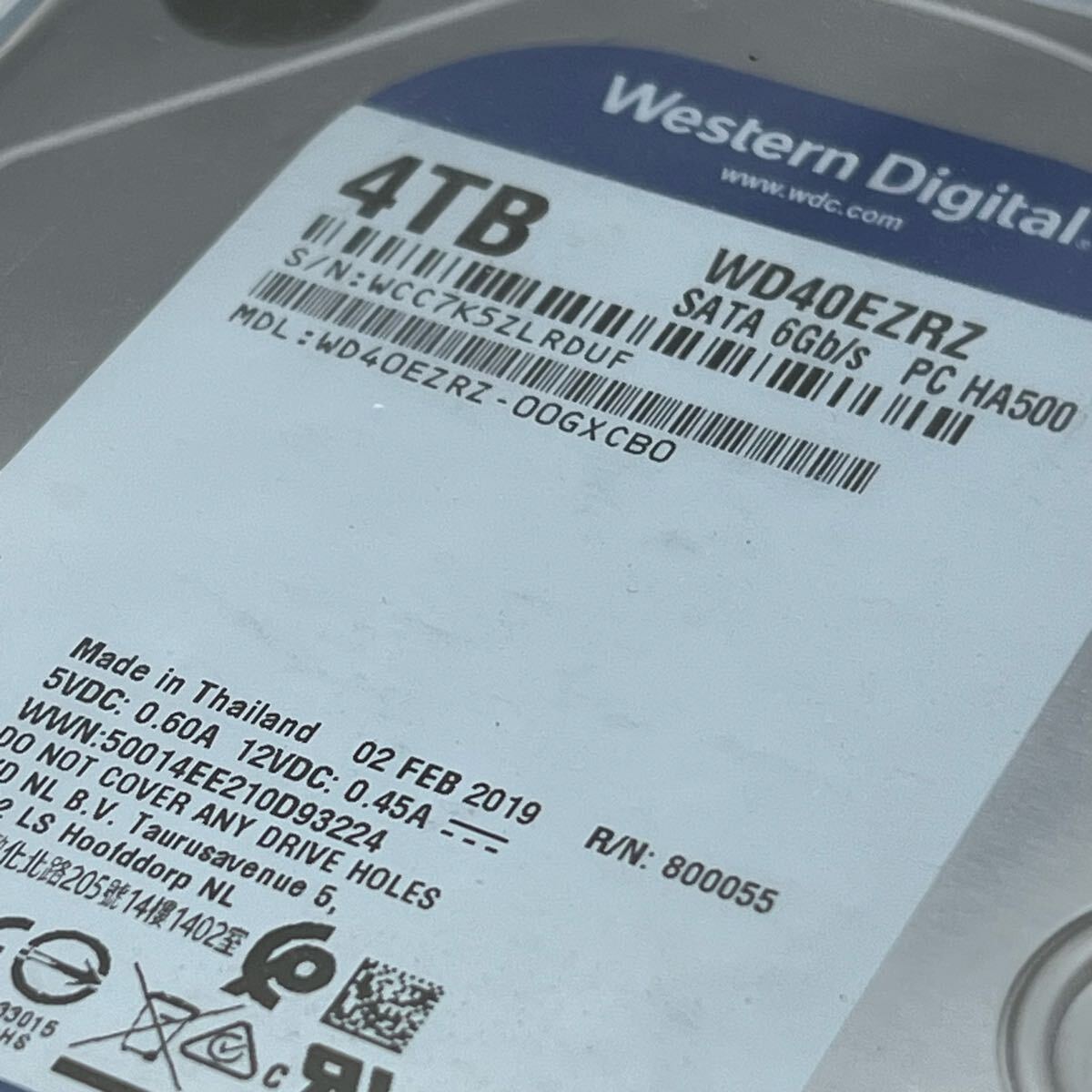 δ 未開封 Western Digital WD40EZRZ 4TB 3.5インチ SATA HDD WD Blue 内蔵ハードディスク 同梱対応可能 【宅急便コンパクト発送】