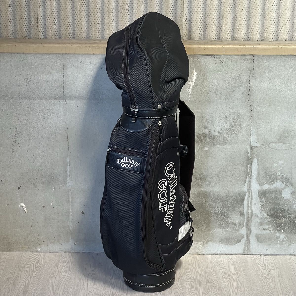 δ Callaway Golf キャロウェイ キャディバッグ ブラック フード付き ゴルフバッグ 直接引き取り大歓迎 簡易梱包 名古屋市西区 