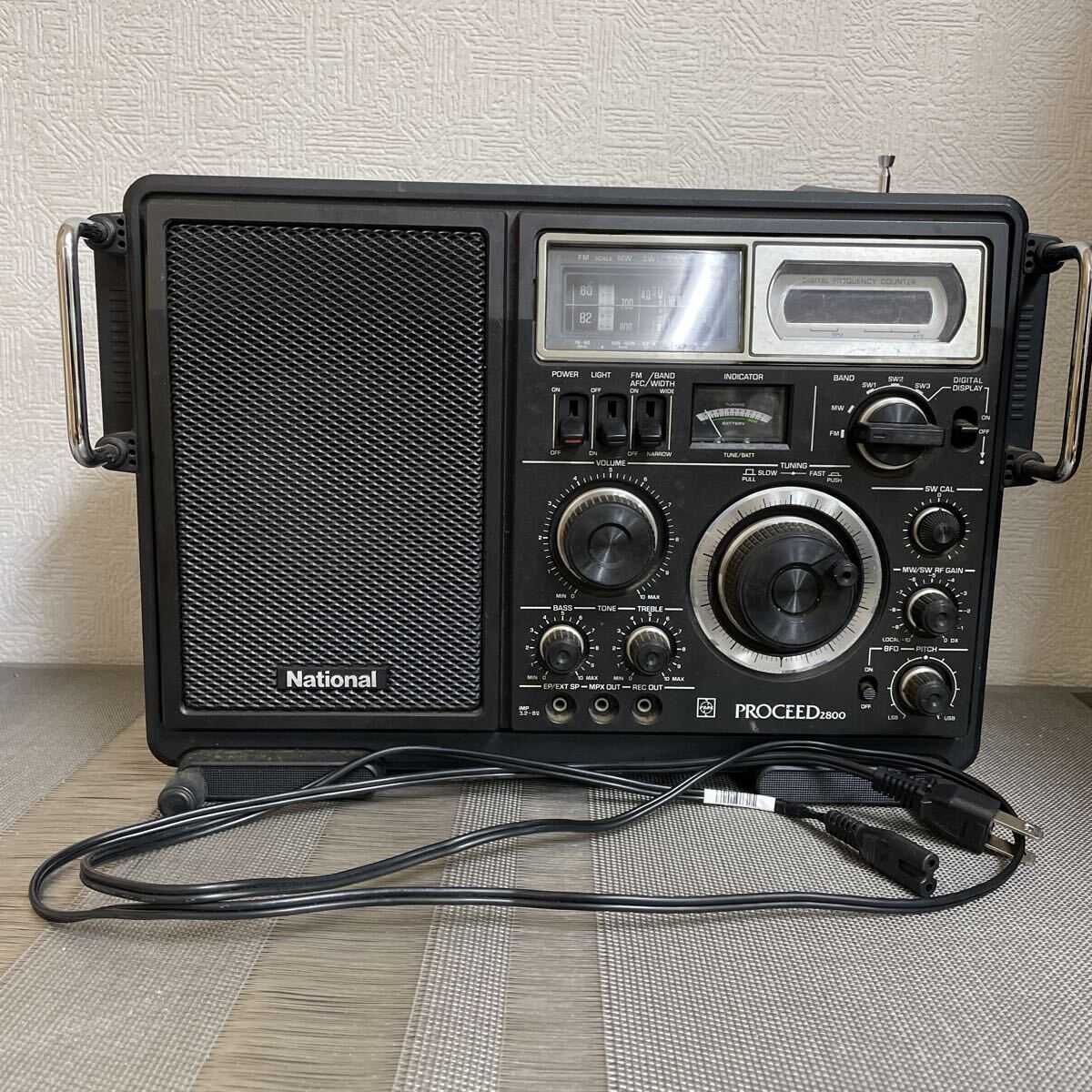 National ナショナル RF-2800 PROCEED 2800 BCLラジオ　昭和レトロ　ラジオ　 当時物　ヴィンテージ　　松下電器産業株式会社
