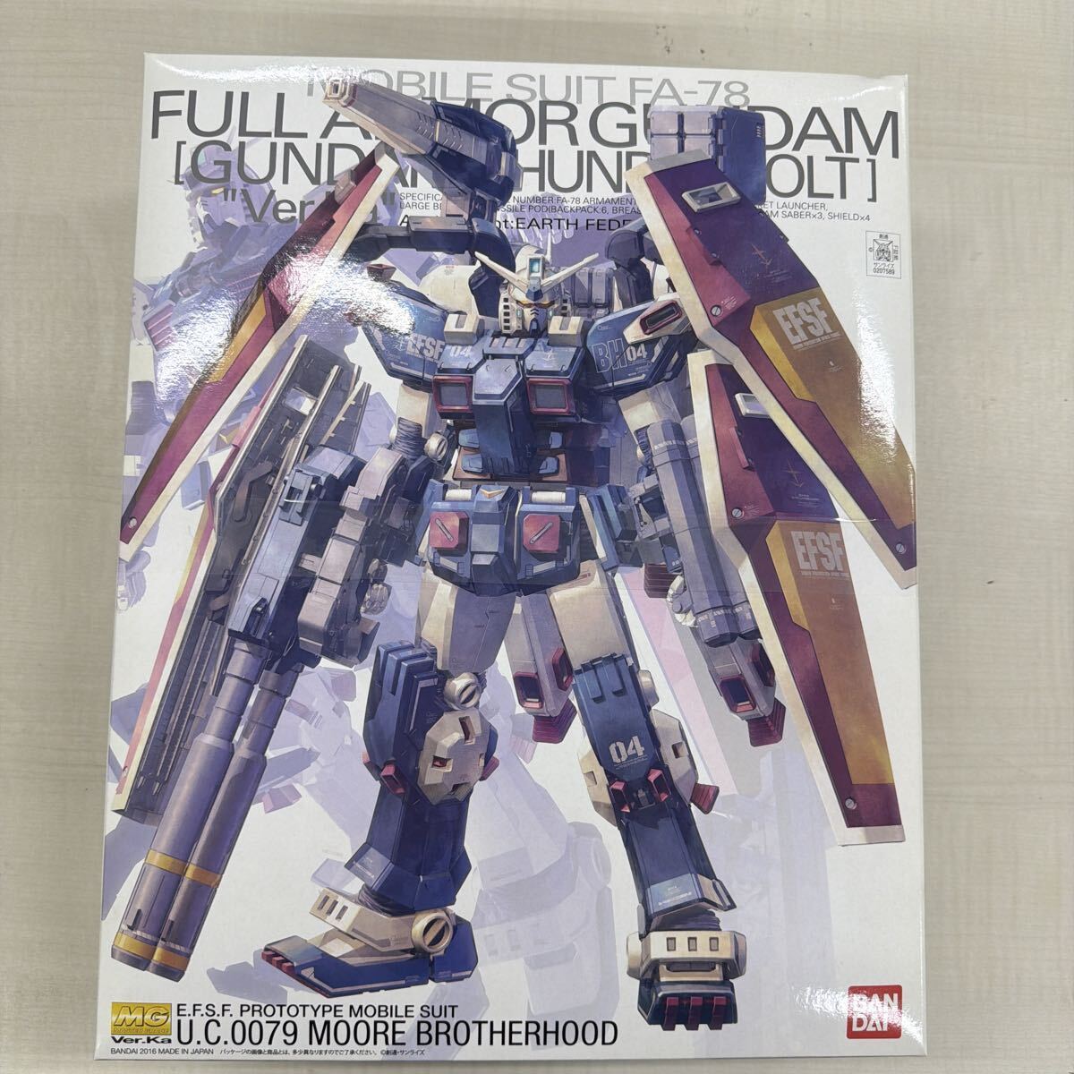 FA-78 フルアーマー・ガンダム Ver.Ka GUNDAM THUNDERBOLT 版 1/100 MG ガンダムサンダーボルト 機動戦士ガンダム サンダーボルト 未組立