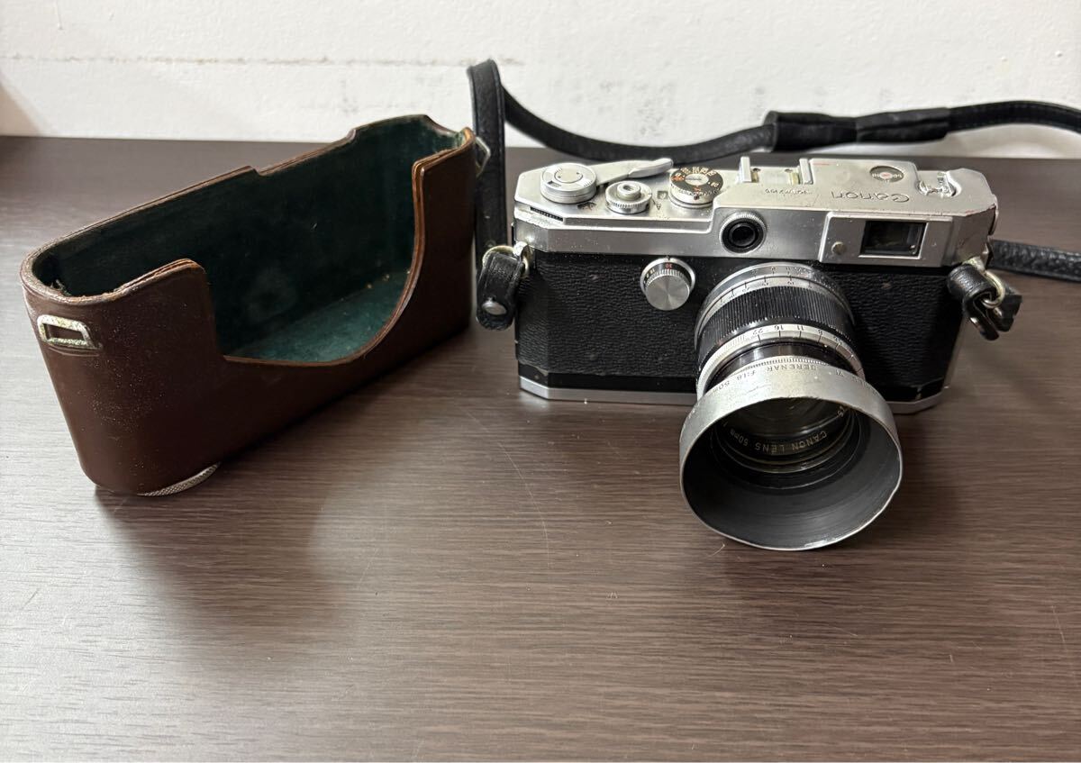 レンジファインダー式フィルムカメラ　キヤノン L1 Canon フィルムカメラ アンティーク　Canon Lens 50mm F1.8 レンズ