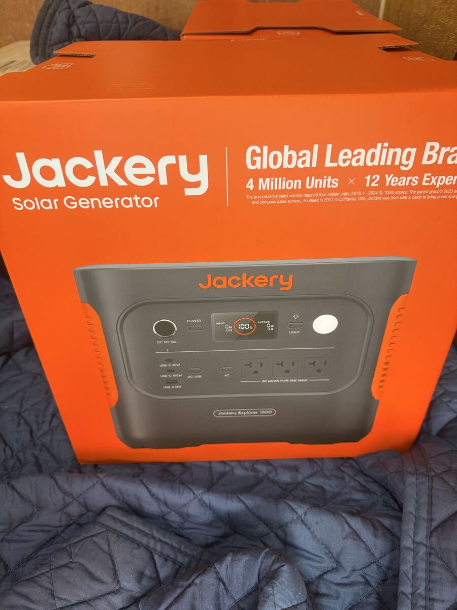 2. 未開封　Jackery ジャクリ ポータブル電源1800 型番：JE-1800A