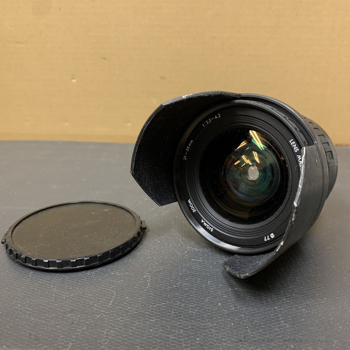 SIGMA ZOOM 21 - 35mm 1:3.5-4.2 φ77 シグマ カメラレンズ キヤノン用 未確認 LENS 344