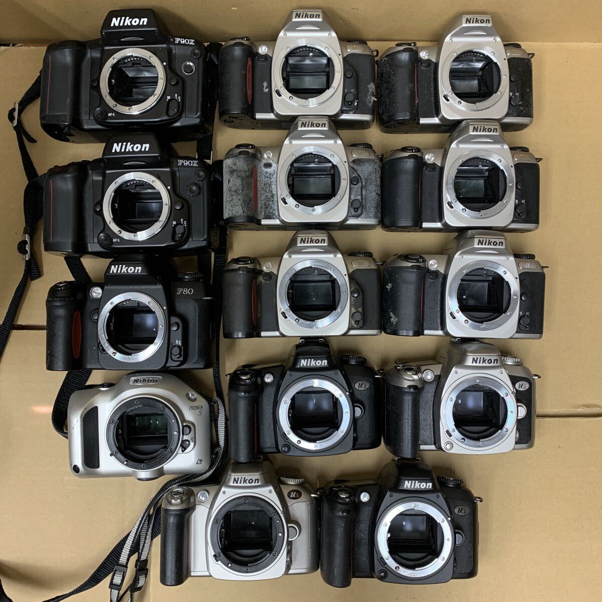 まとめて Nikon F80 F90X μ μ2 PRONEA ニコン 一眼レフカメラ フィルムカメラ ボディ 未確認 SET 225