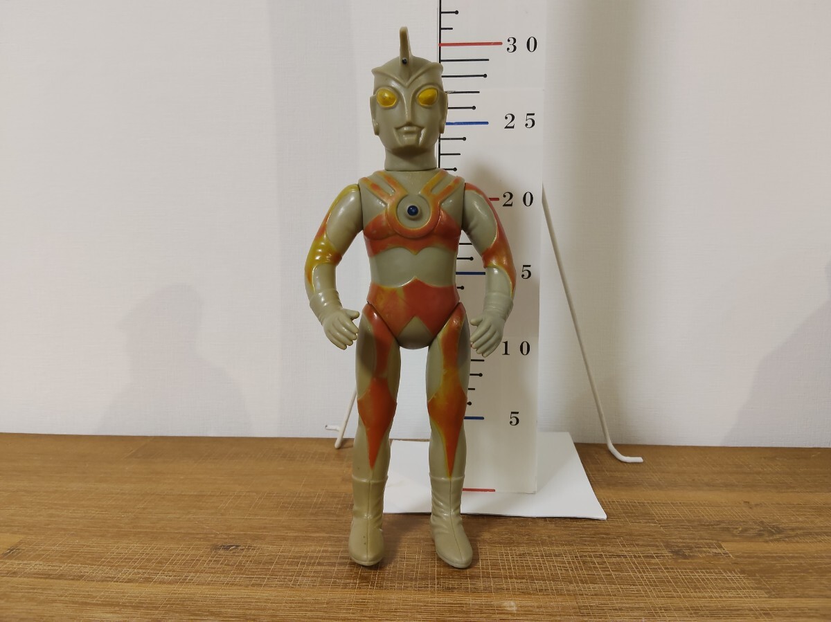 VINTAGE 70's ブルマァク 当時物 ビンテージ ソフビ 大サイズ ウルトラマン A エース約29.0cm BULLLMARK MARUSAN マルサン マルザン