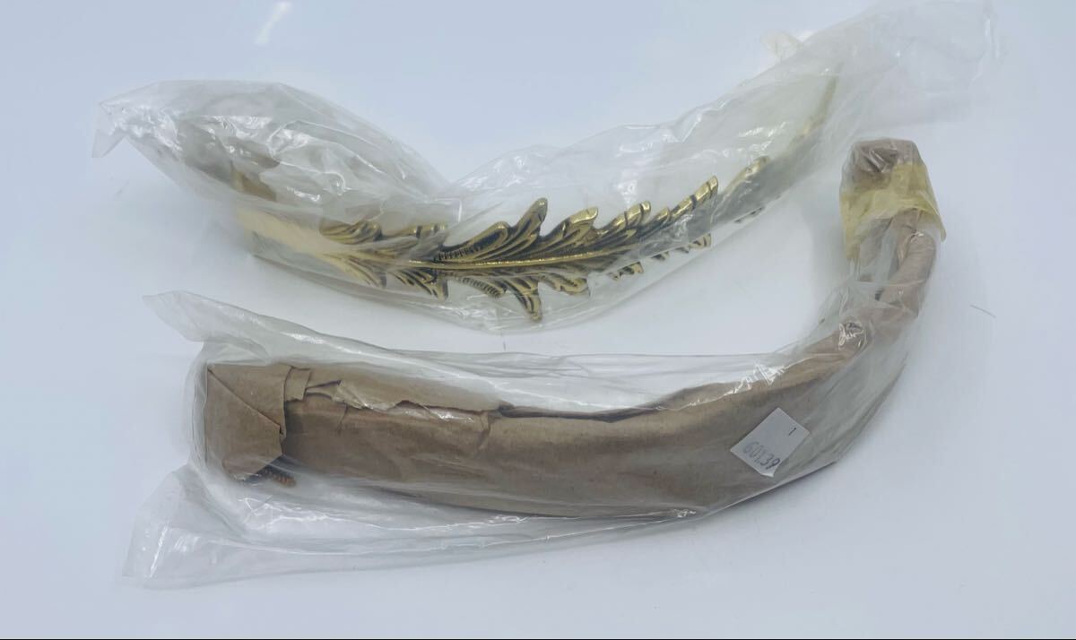 Houls ウレス ルイ16世 真鍮製 カーテン タイバック Ref: 60139 未使用 開封済み リーフ インテリア アンティーク No.7-043-56