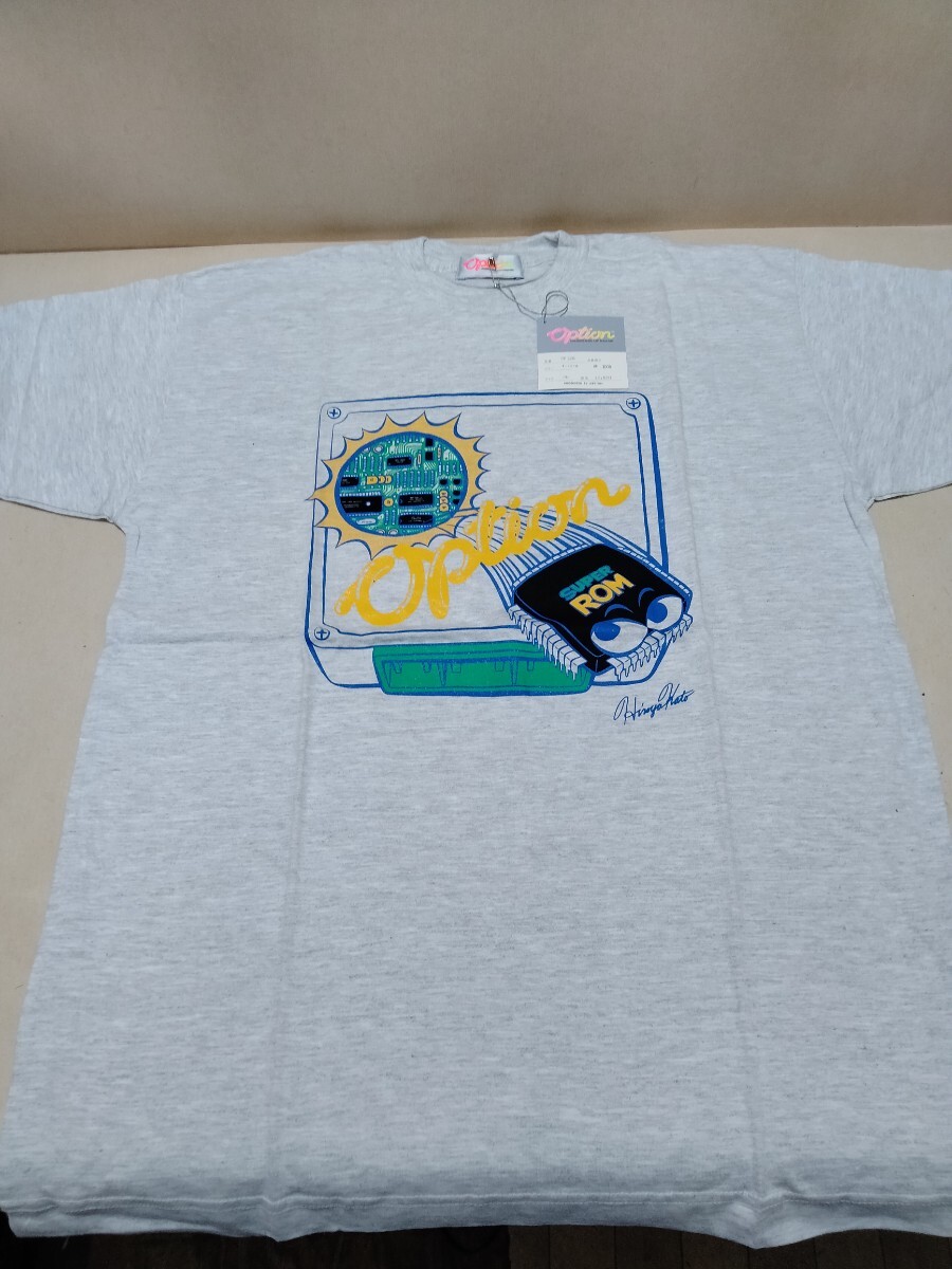 未使用 OPTION Tシャツ フリーサイズ 当時物 ドリフト 半袖 オプション